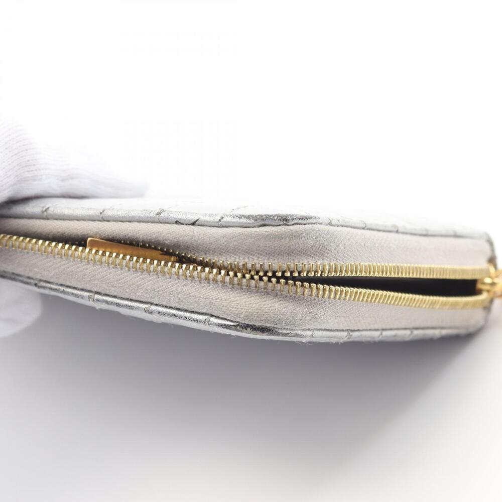 Celine Round Silver Wallet Charm Long Leather Zipped - Picture 7 of 12